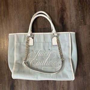 Juicy Couture Denim Beach Tote Bag